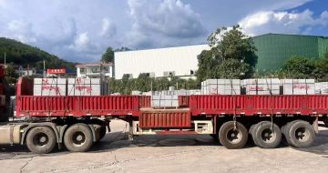 伊春 芝麻灰花岗岩地铺石出货日常