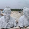 伊春 白麻花岗岩石材人物立体雕刻