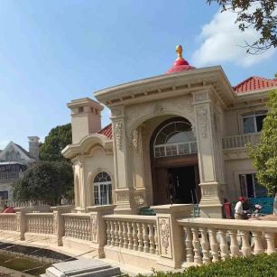 伊春 黄金麻花岗岩欧式别墅