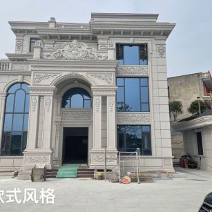 伊春 白麻花岗岩别墅外墙干挂