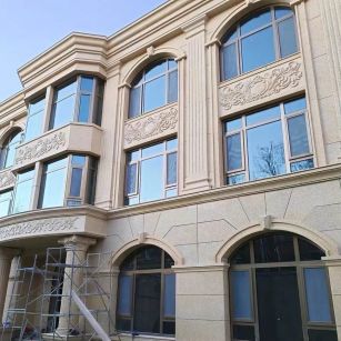 伊春 黄金麻花岗岩别墅外墙干挂