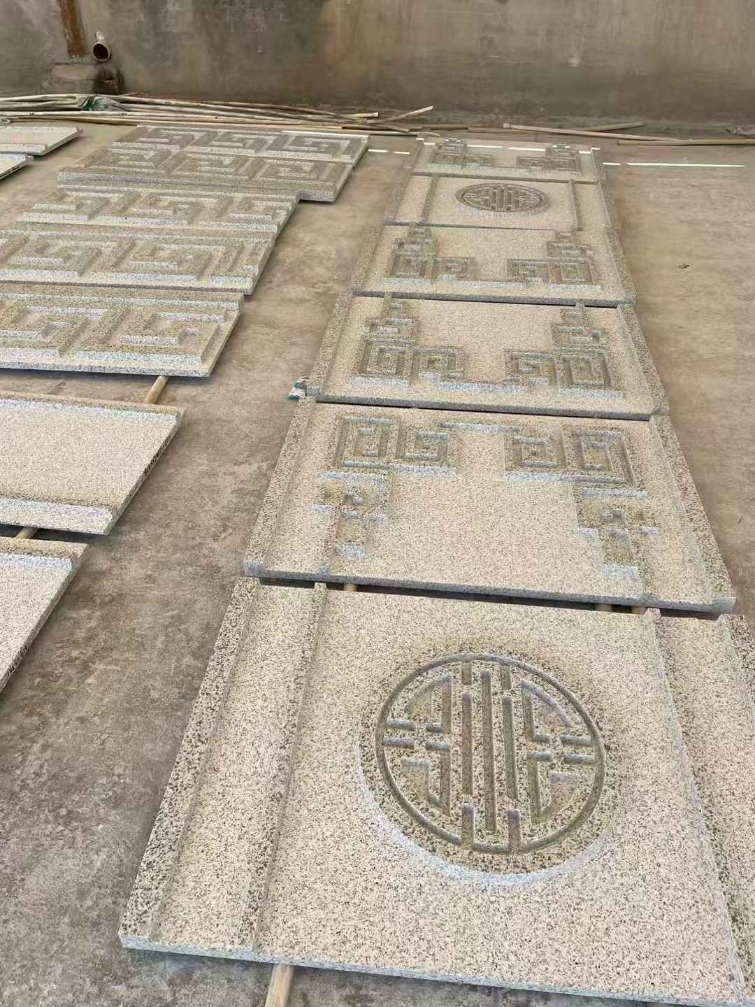 伊春 白麻花岗岩外墙立面雕刻板