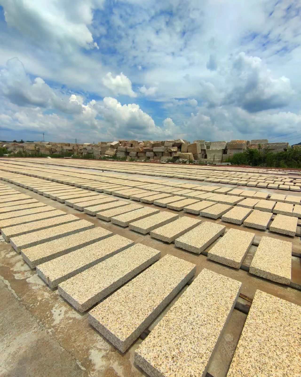 伊春 黄金麻花岗岩荔枝面地铺石防护中