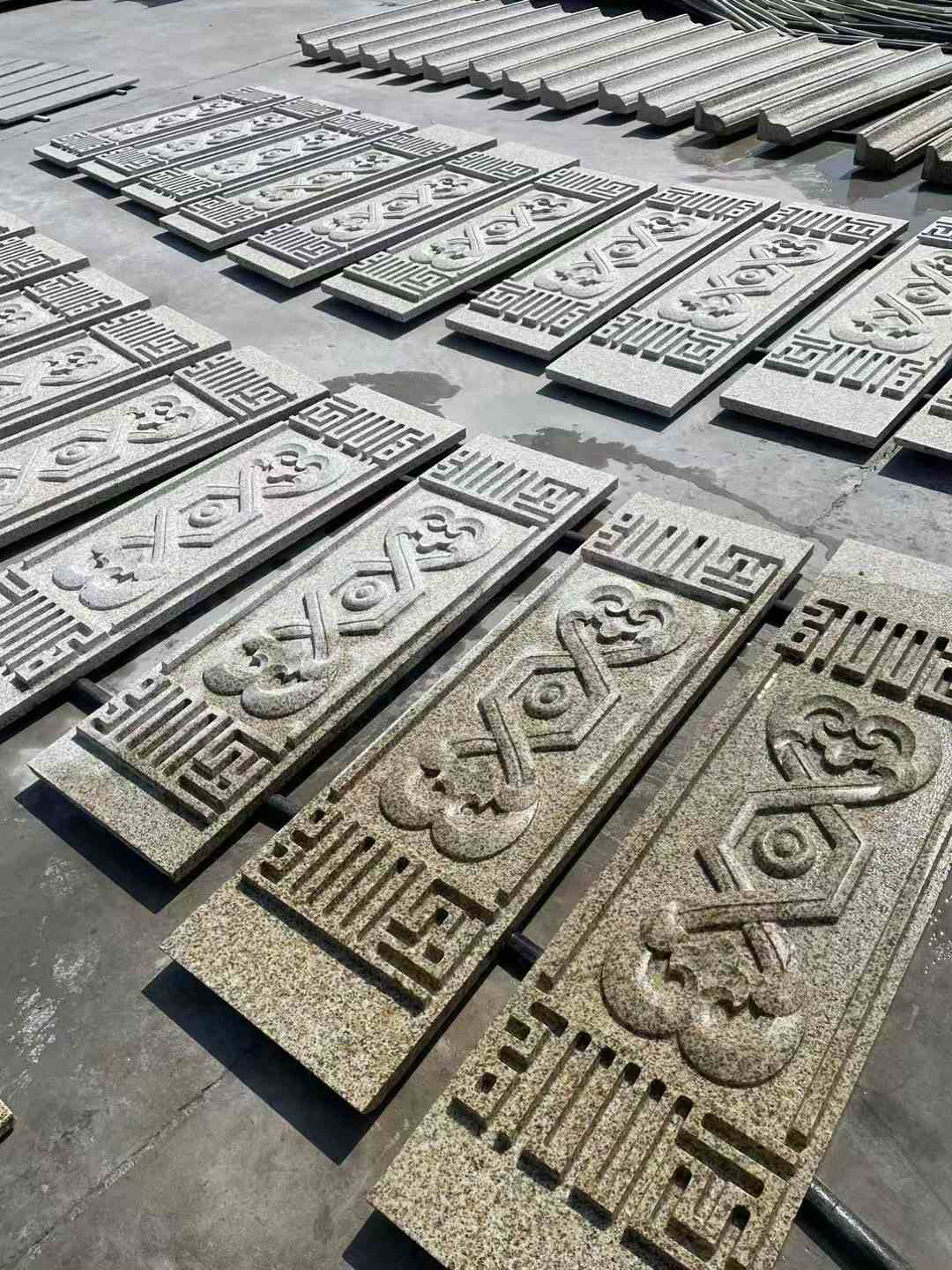 伊春 黄金麻花岗岩外墙雕刻板