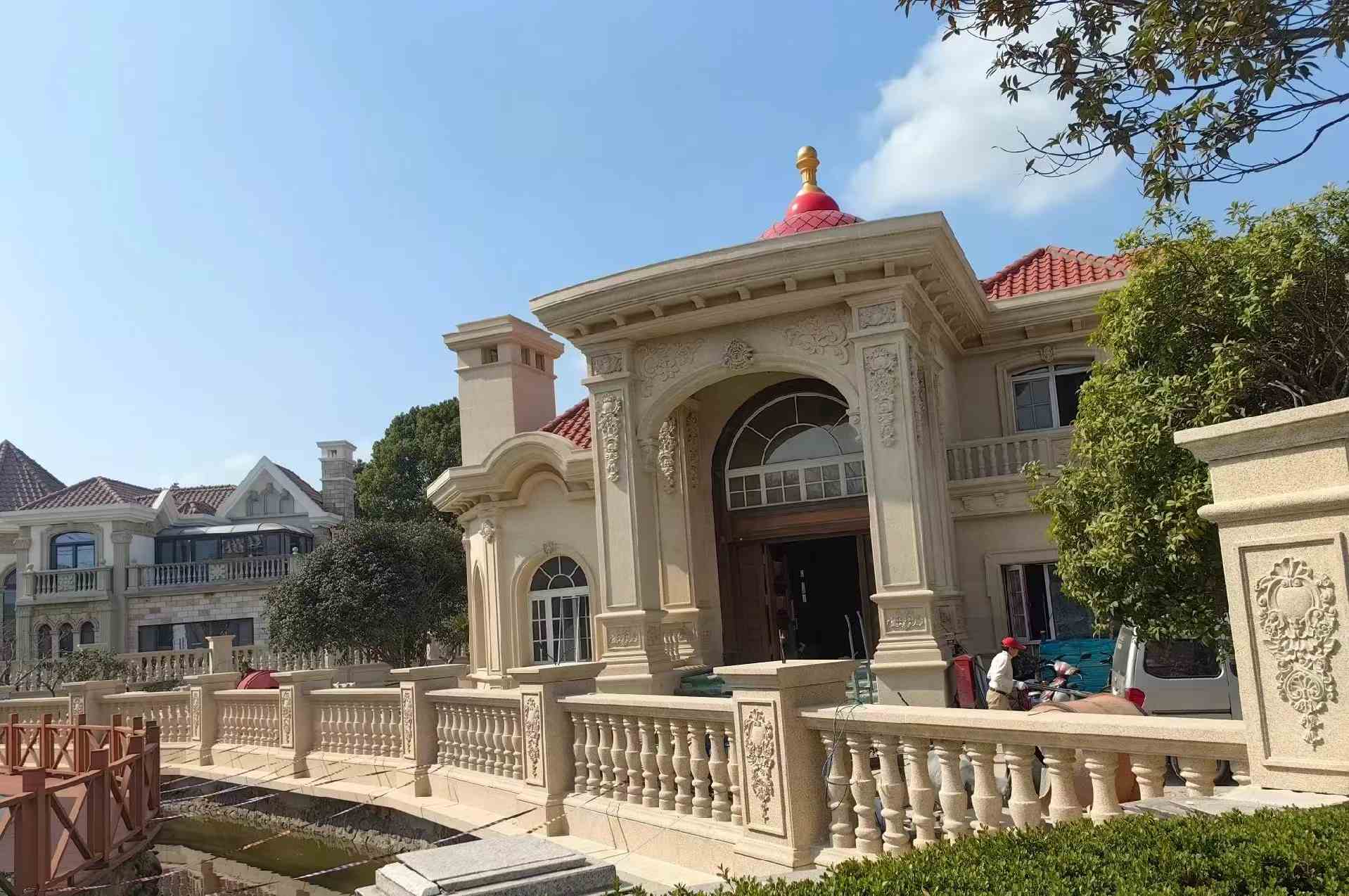 伊春 黄金麻花岗岩欧式别墅